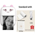 Portable Thermal Printer MINI - Wireless BT 203dpi Photo Label Memo Printing (Pink)
